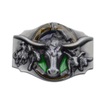 Western longhorn cowboy gürtelschnalle mit rodeo detail Western longhorn cowboy gürtelschnalle mit rodeo detail