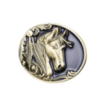 Western pferdegürtelschnalle für männer und frauen - messingfarbe Western pferdegürtelschnalle für männer und frauen - messingfarbe