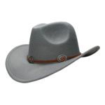 Wollfilz-westernhut mit concho-band